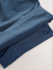 Slate Blue Contrast Stitch Swim Shorts - Image 8 of 8