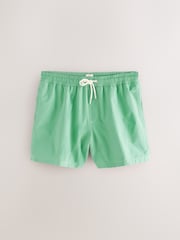 Sage Green Contrast Stitch Swim ShortsS - Image 1 of 4