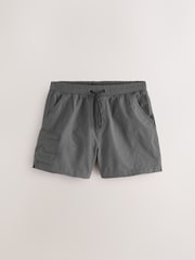 Grey Fashion Cargo Swim Shorts - Image 1 of 4