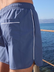 Blue Piped Swim Shorts - Image 5 of 7