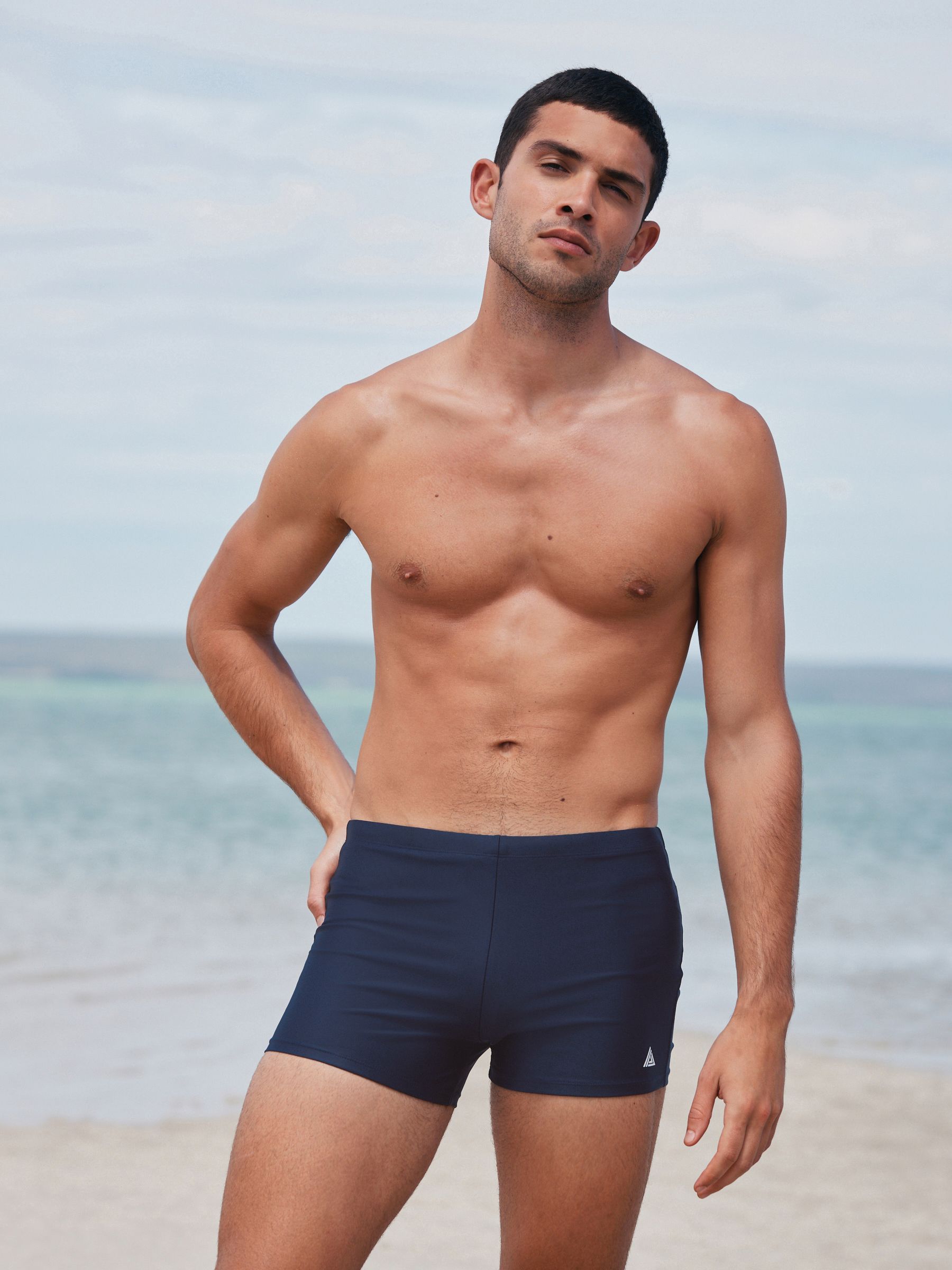 Buy Navy Blue Single Active Motionflex Swimming Trunks from Next USA