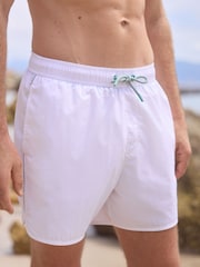 White Piped Swim Shorts - Image 1 of 7
