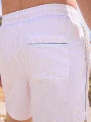 White Piped Swim Shorts - Image 7 of 7