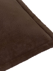 Furn Chocolate Kallu Faux Fur 30 x 40cm Cushion - Image 5 of 6