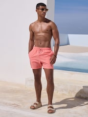 Pink Stripe Seersucker Swim Shorts - Image 2 of 7