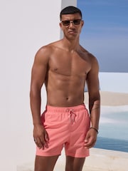 Pink Stripe Seersucker Swim Shorts - Image 3 of 7