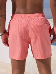 Pink Stripe Seersucker Swim Shorts - Image 4 of 7