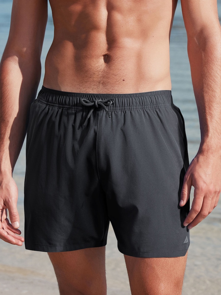 Black Active Lined Swim Shorts - Image 1 of 7