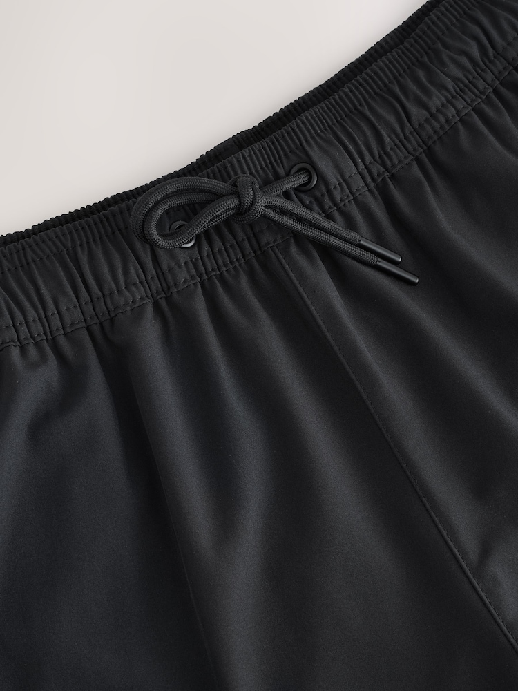 Black Active Lined Swim Shorts - Image 8 of 10