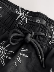 Черный - Embroidered Swim Shorts - Image 9 of 9