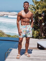Amalfi Printed Swim Shorts - Image 1 of 9