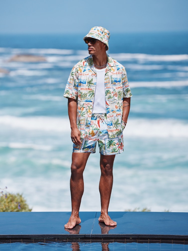 Amalfi Printed Swim Shorts - Image 2 of 9