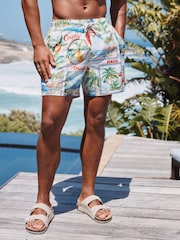 Amalfi Printed Swim Shorts - Image 3 of 9
