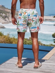 Amalfi Printed Swim Shorts - Image 4 of 9