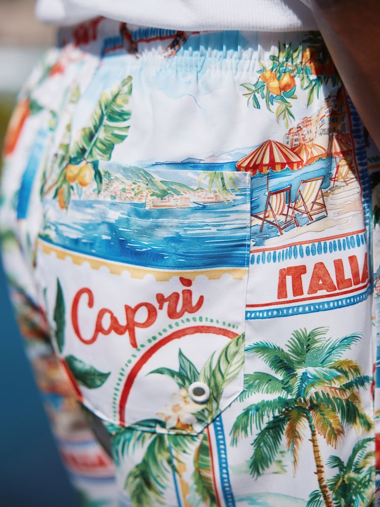 Amalfi Printed Swim Shorts - Image 5 of 9