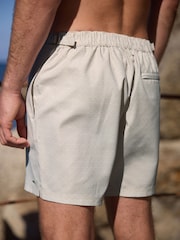 Grey Signature Tailored Waistband Swim Shorts - Image 4 of 14