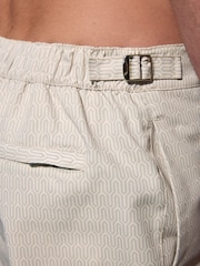 Grey Signature Tailored Waistband Swim Shorts - Image 6 of 14