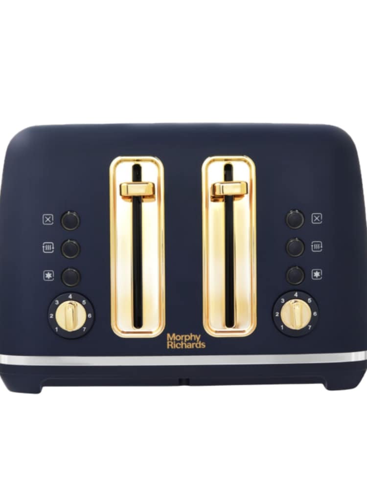 Morphy Richards Blue Accents 4 Slice Toaster - Image 1 of 4