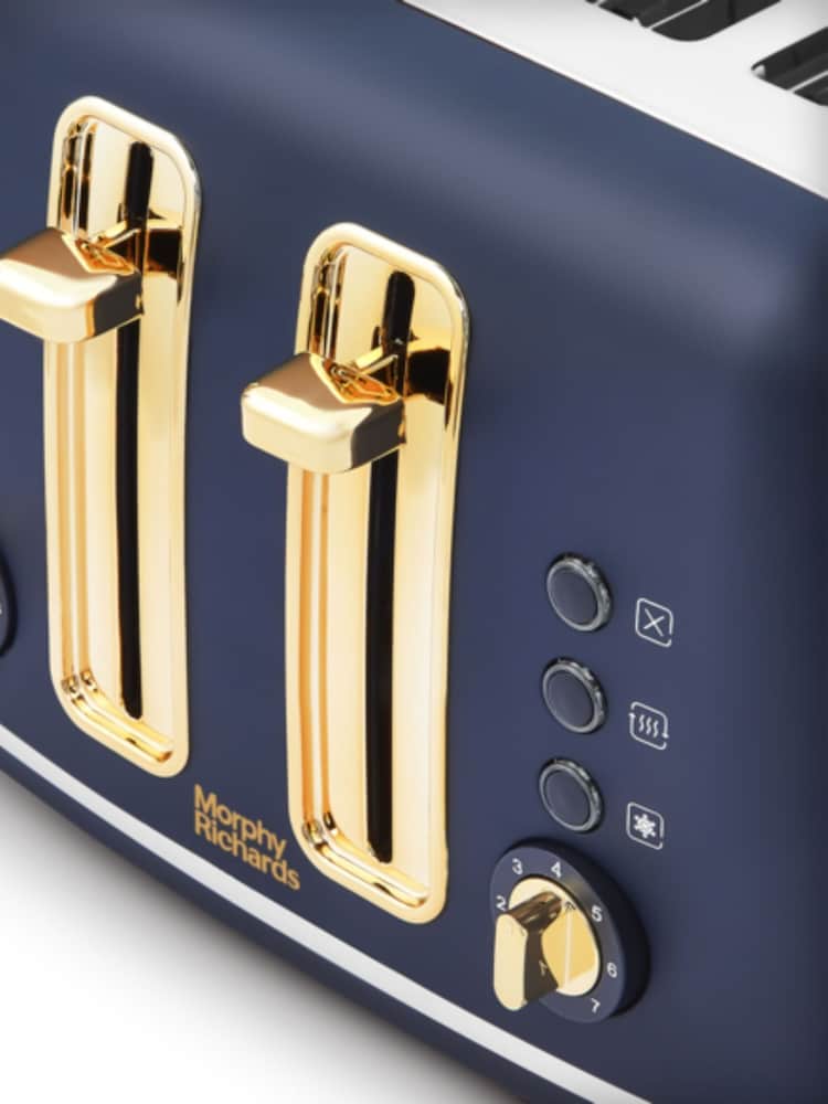 Morphy Richards Blue Accents 4 Slice Toaster - Image 2 of 4