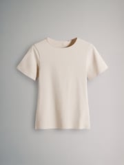 The Set Black/Brown/Neutral/Nude/White 5 Pack Short Sleeve Fitted Crew Neck T-Shirts - Image 10 of 13