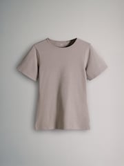 The Set Black/Brown/Neutral/Nude/White 5 Pack Short Sleeve Fitted Crew Neck T-Shirts - Image 9 of 13