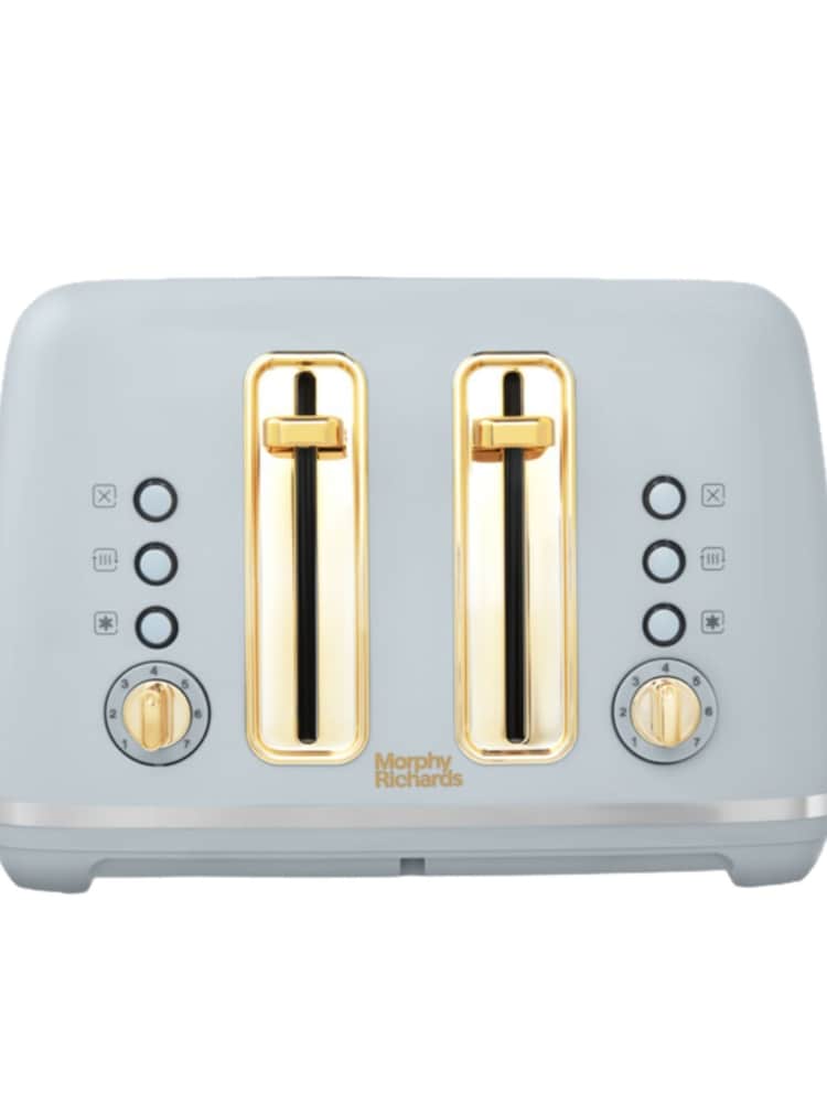 Morphy Richards Grey Accents 4 Slice Toaster - Image 1 of 4