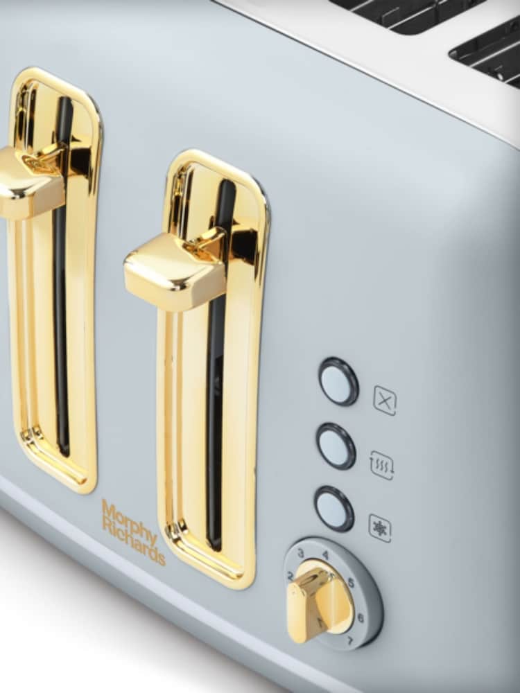 Morphy Richards Grey Accents 4 Slice Toaster - Image 4 of 4