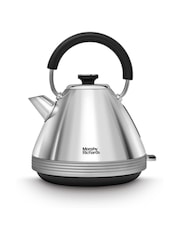 Morphy Richards Black/White Venture Retro Pyramid Kettle - Image 1 of 4