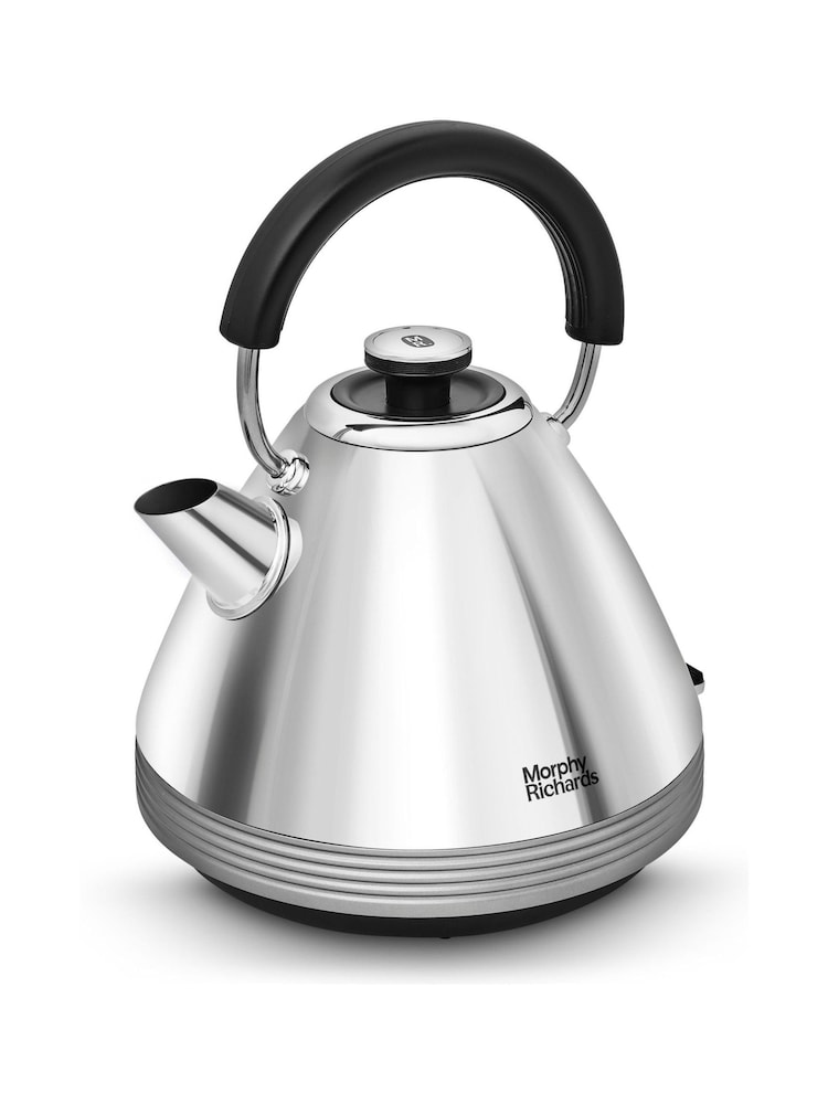 Morphy Richards Black/White Venture Retro Pyramid Kettle - Image 2 of 4
