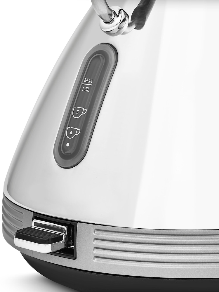 Morphy Richards Black/White Venture Retro Pyramid Kettle - Image 4 of 4