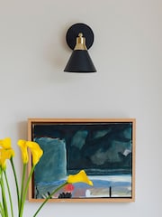 Houseof. Charcoal Grey Cone Wall Light - Image 1 of 6