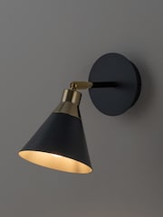 Houseof. Charcoal Grey Cone Wall Light - Image 4 of 6