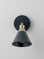 Houseof. Charcoal Grey Cone Wall Light - Image 5 of 6