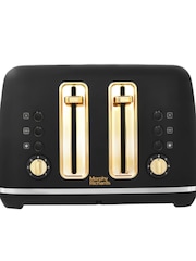 Morphy Richards Black Accents 4 Slice Toaster - Image 1 of 4