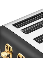 Morphy Richards Black Accents 4 Slice Toaster - Image 3 of 4