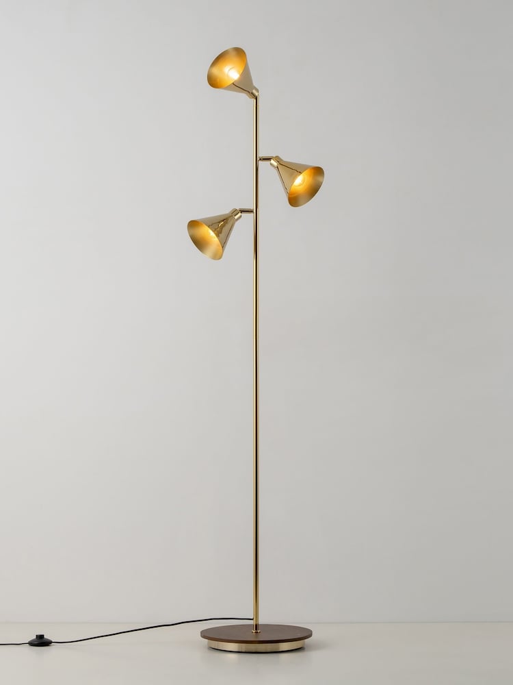 Houseof. Brass Cone Floor Lamp - Image 2 of 6