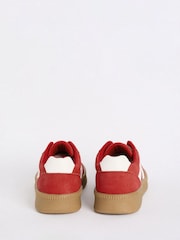 Friends Like These Red Lace-Up Retro Gumsole Sports Trainers - Image 4 of 4