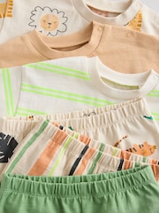 Green Tiger Baby Tops and Shorts Set 6 Piece - Image 12 of 14