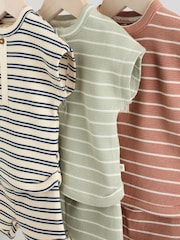 Mineral Stripe Baby Tops and Shorts Set 6 Piece - Image 11 of 17