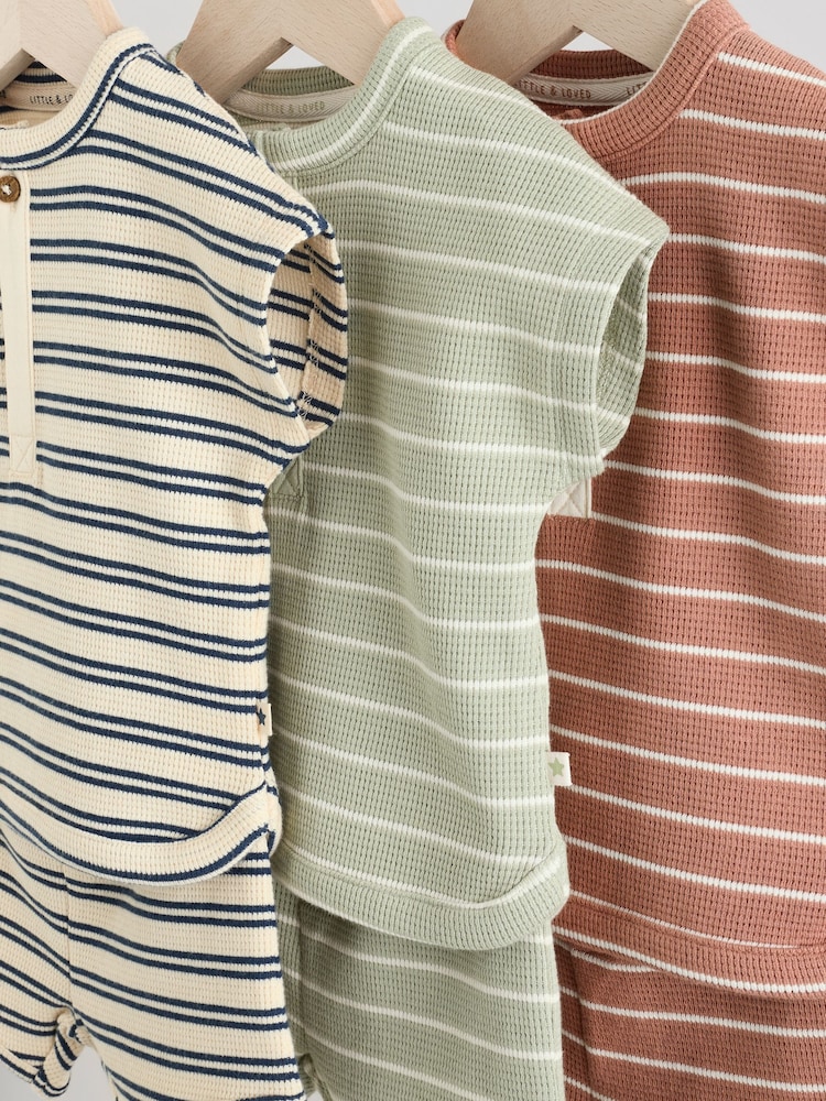 Mineral Stripe Baby Tops and Shorts Set 6 Piece - Image 11 of 17