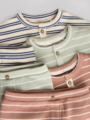 Mineral Stripe Baby Tops and Shorts Set 6 Piece - Image 12 of 17
