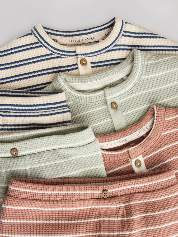 Mineral Stripe Baby Tops and Shorts Set 6 Piece - Image 12 of 17