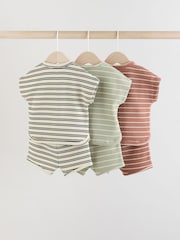 Mineral Stripe Baby Tops and Shorts Set 6 Piece - Image 2 of 17