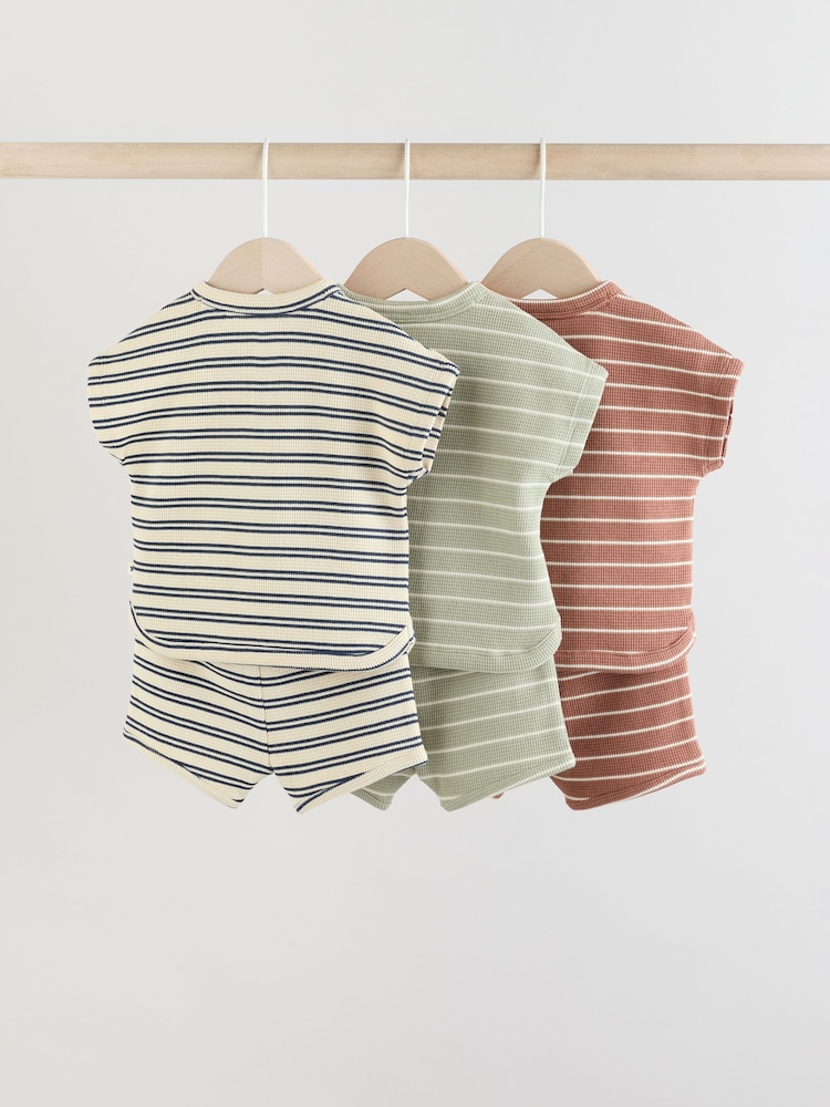 Mineral Stripe Baby Tops and Shorts Set 6 Piece - Image 2 of 17