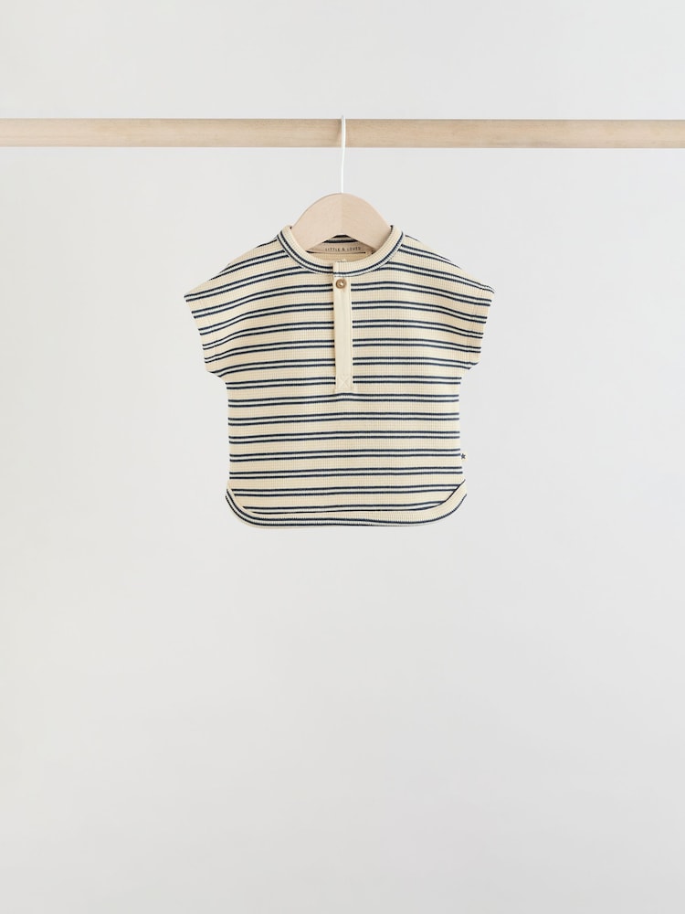 Mineral Stripe Baby Tops and Shorts Set 6 Piece - Image 3 of 17