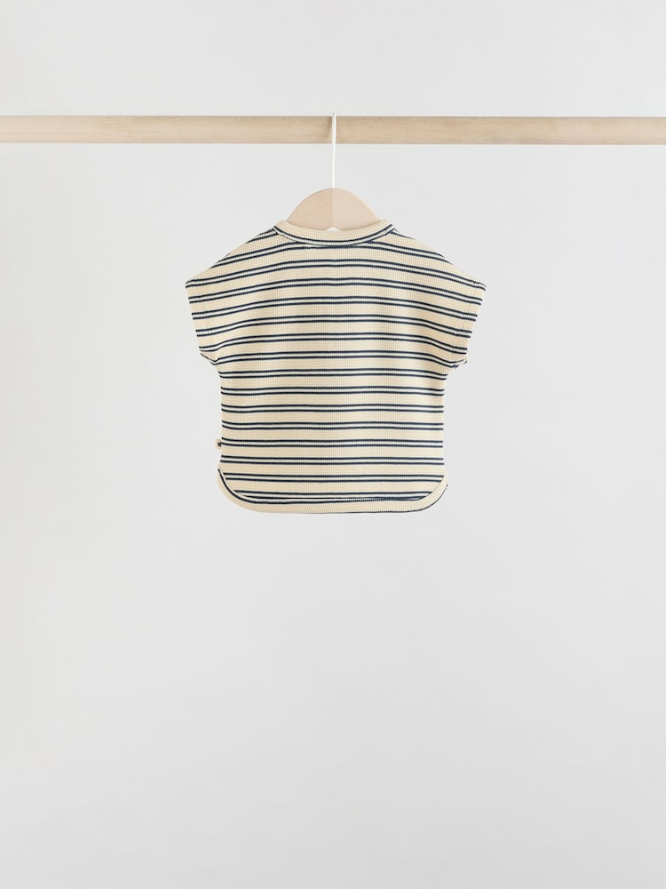 Mineral Stripe Baby Tops and Shorts Set 6 Piece - Image 5 of 17