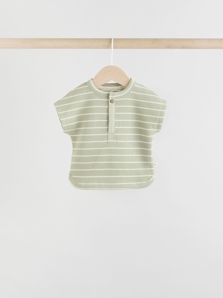 Mineral Stripe Baby Tops and Shorts Set 6 Piece - Image 7 of 17