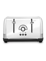 Morphy Richards Black/White Venture Retro 4 Slice Toaster - Image 1 of 4