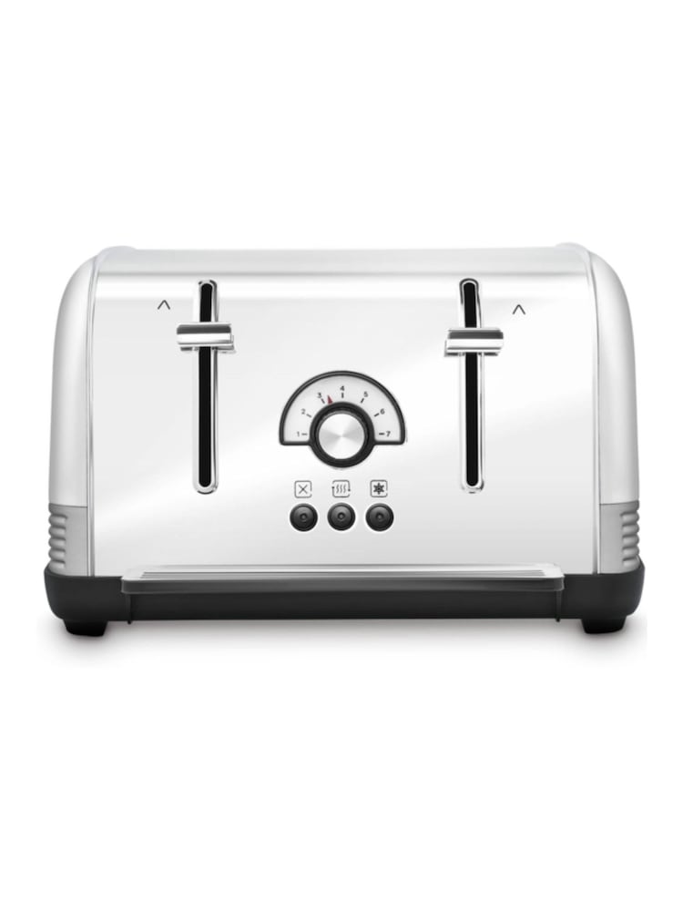 Morphy Richards Black/White Venture Retro 4 Slice Toaster - Image 1 of 4