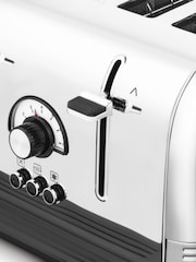 Morphy Richards Black/White Venture Retro 4 Slice Toaster - Image 4 of 4